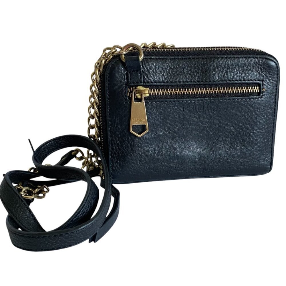 Perlina New York Leather Crossbody Wallet Chain Bag​​​​​​​​​